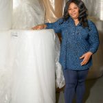 Bubble protective wrapping roll, SKU B1047, shown by GM Packaging employee