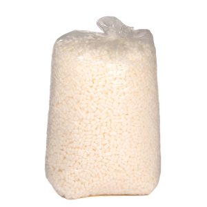 Loose fill in a clear plastic bag