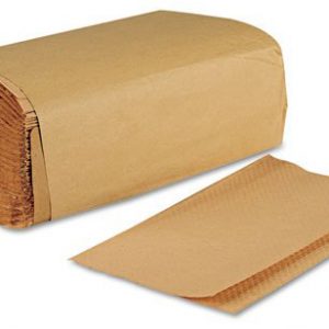 Single fold kraft paper towel