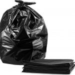 Black garbage bags