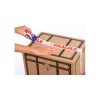 Chateau Fragile Message Tape Dispenser applied to box