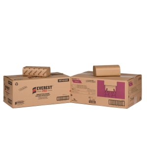 Multi-fold kraft paper towels