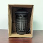 Bug zapper sits inside a 12x9x9 inch stock box