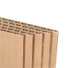 Closeup of corrugated sheets