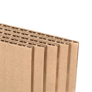 Closeup of corrugated sheets
