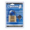 Chateau 2-inch (50mm) Brass 4-Wheeled Combination Padlock (package)