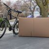 Sporty bicycle posed in front of C1033 bicycle box