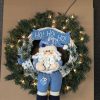Santa Claus wreath on top of a wreath box