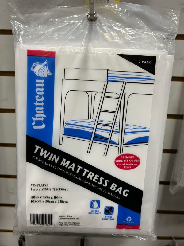 P1311 Chateau Twin/Single Mattress Cover 2MIL 40" x 12" x 86" (2/pack)