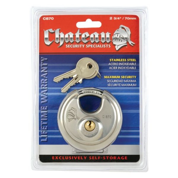 Chateau 2-3/4-inch (70 mm) Disc Lock (in package)