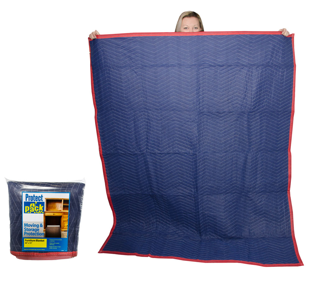 M1217 Furniture |Utility Blanket 60" x 72" Red Border (4lb)